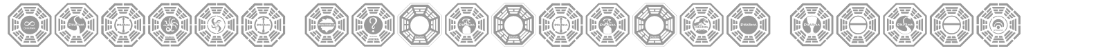 Dharma Initiative Logos font preview